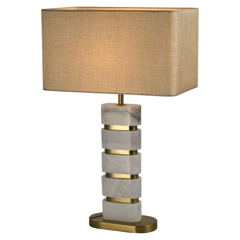 Richmond Interiors Tischlampe Lenore inkl. Lampenschirm (Gold) Tischlampe Richmond Interiors