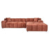 Richmond Interiors Sofa Cube 3-Sitzer + Lounge rechts (Fusion 92 Blush) 4-Sitzer Sofa Richmond Interiors