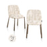 Richmond Interiors Esszimmerstühle 2er-Set Lana beige graffic (Beige graffic) 2er-Set Esszimmerstühle Richmond Interiors
