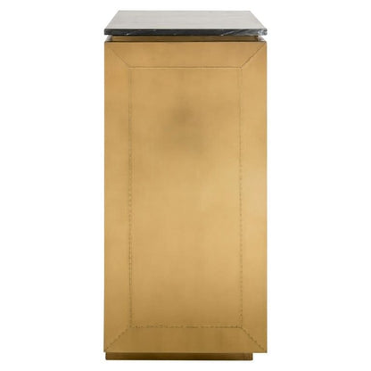 Richmond Interiors Sideboard Finsbury – 2-türig in Black/Gold Sideboard Richmond Interiors