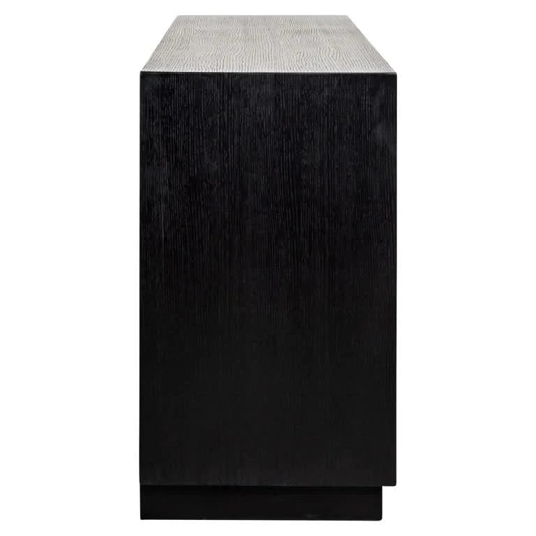 Richmond Interiors TV cabinet Bonvoy black 3-doors (Black) Fernsehkommode Richmond Interiors