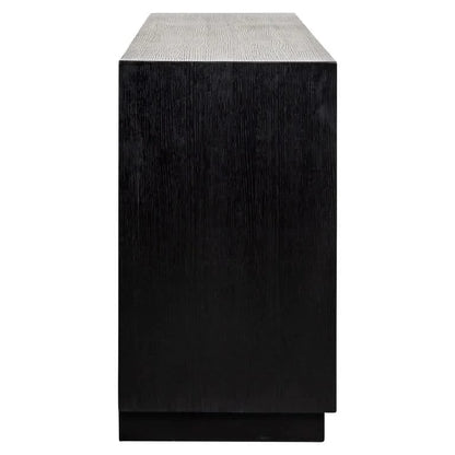 Richmond Interiors TV cabinet Bonvoy black 3-doors (Black) Fernsehkommode Richmond Interiors