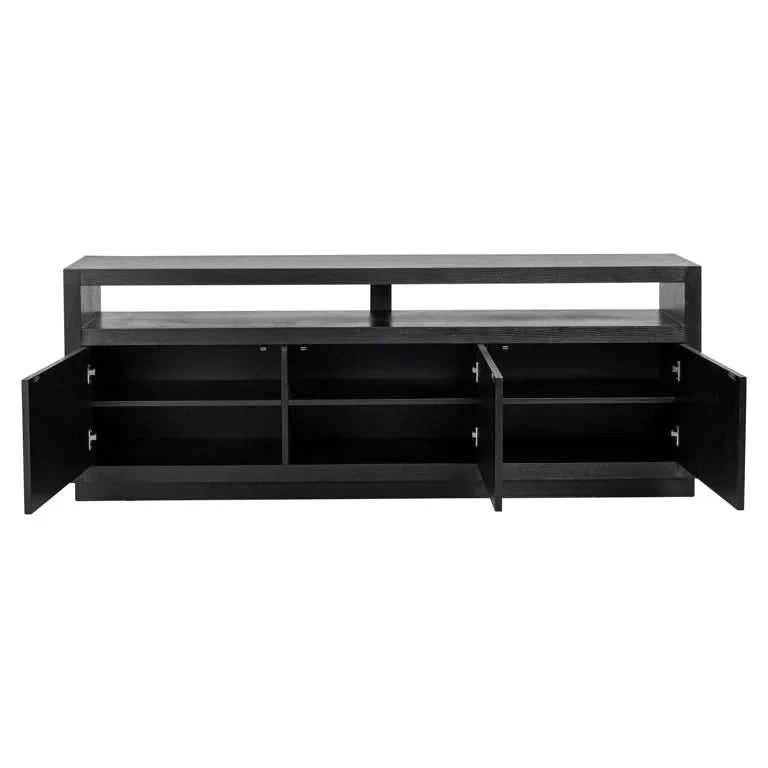 Richmond Interiors TV cabinet Bonvoy black 3-doors (Black) Fernsehkommode Richmond Interiors