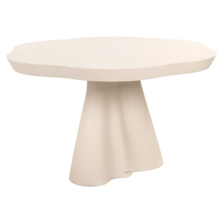 Urban Bloom Esstisch Ø140 cm – Sandstone Finish Indoor &amp; Outdoor geeignet – runder Designklassiker im Beton-Look Esstisch rund Richmond Interiors