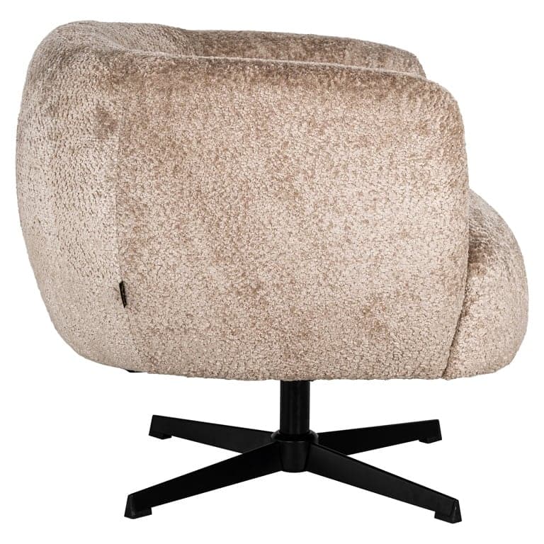 Richmond Interiors drehbarer Easy Chair Estelle (Sheep 01 nature) Drehsessel Richmond Interiors