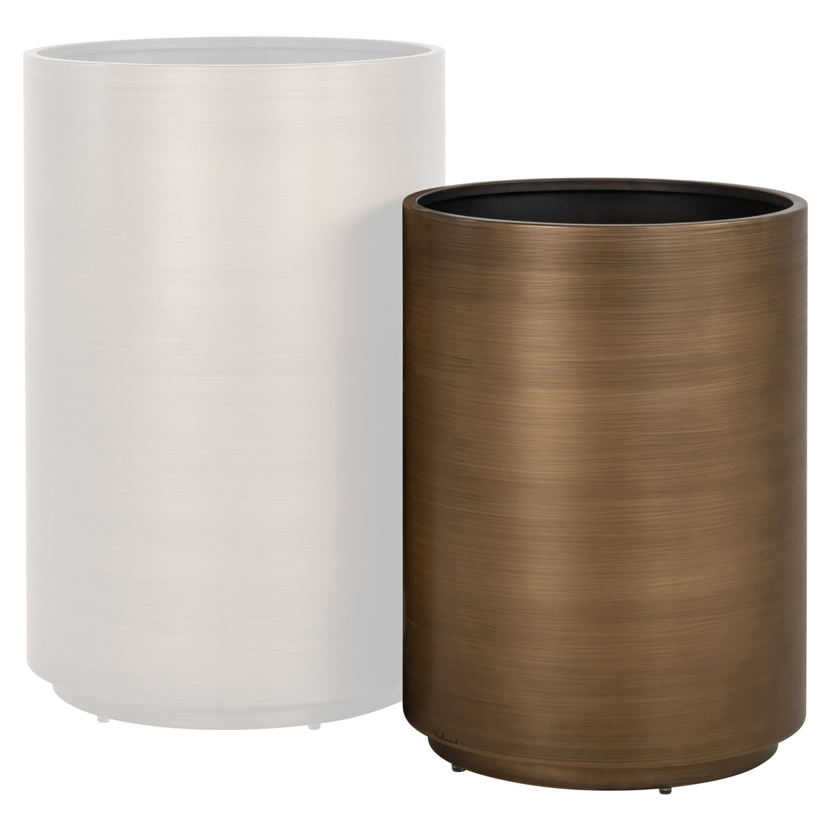 Richmond Interiors Pflanzgefäß Dira brushed gold 45Ø Richmond Interiors
