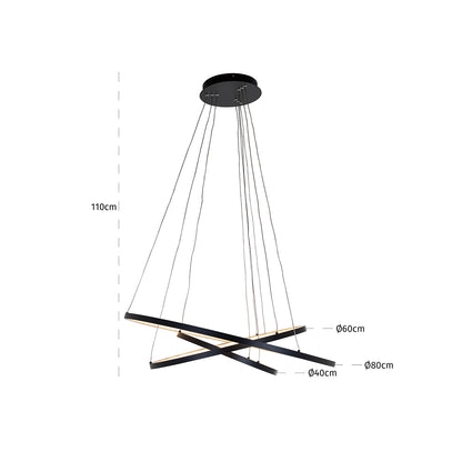 Richmond Interiors Pendelleuchte Amira black Pendelleuchte Richmond Interiors
