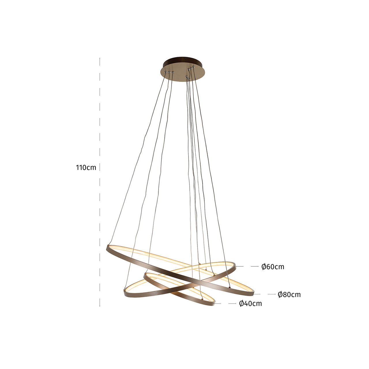 Richmond Interiors Pendelleuchte Amira gold Pendelleuchte Richmond Interiors