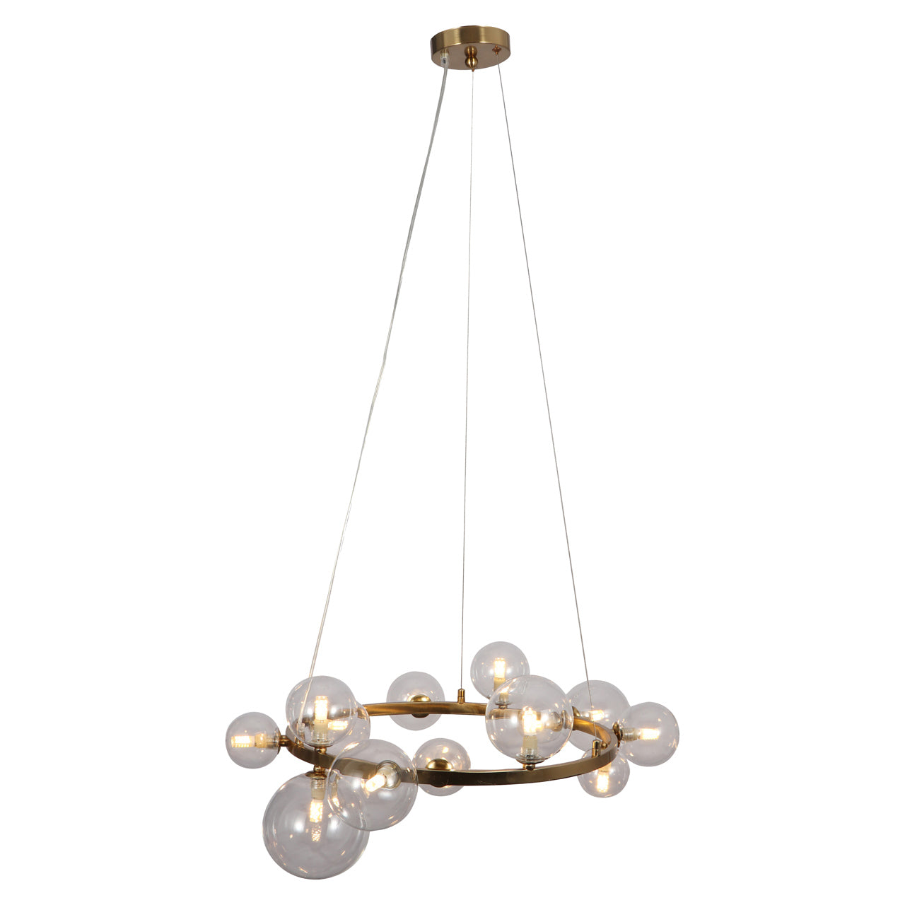 Richmond Interiors Pendelleuchte Yosie brushed gold Pendelleuchte Richmond Interiors
