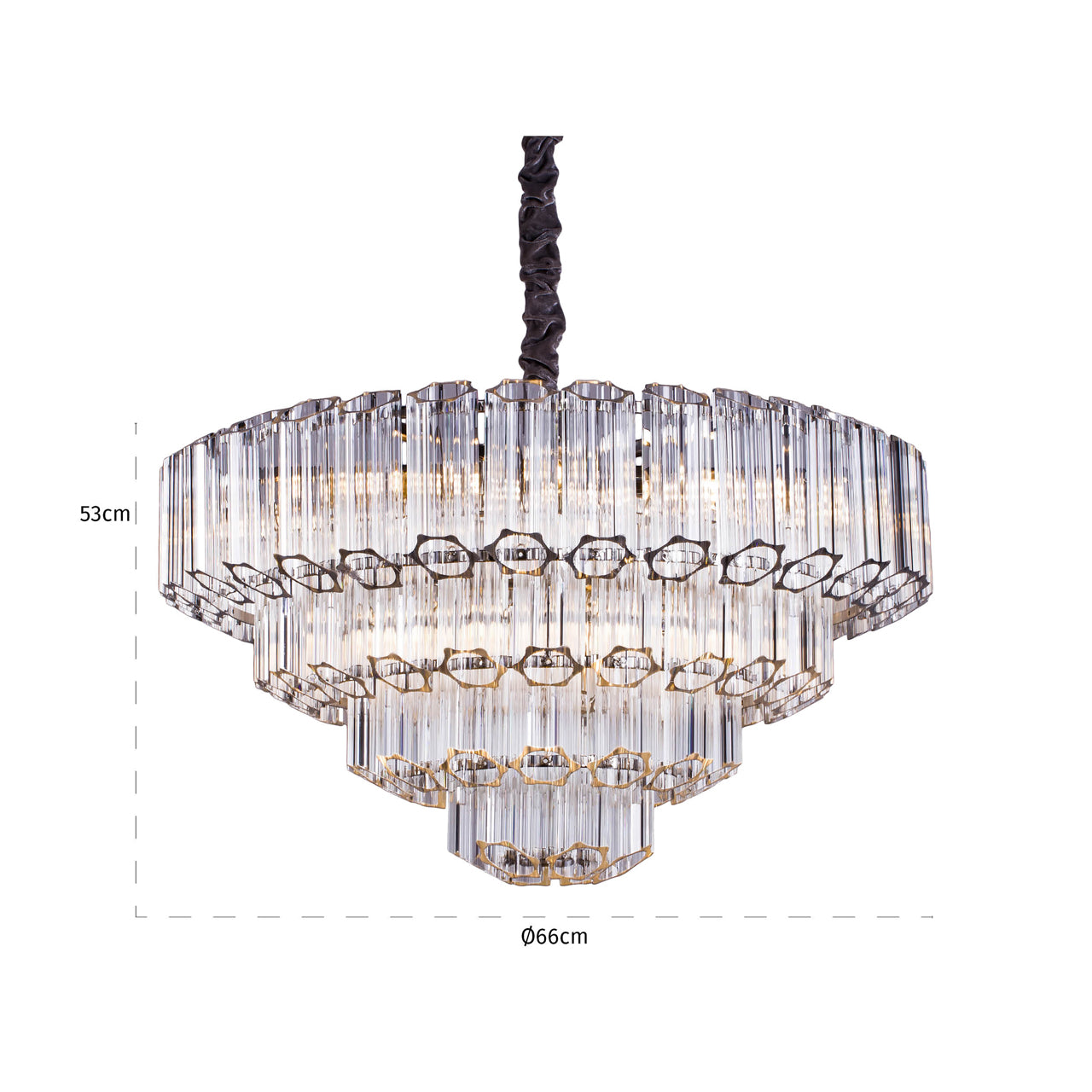 Richmond Interiors Pendelleuchte Bece chrome Pendelleuchte Richmond Interiors