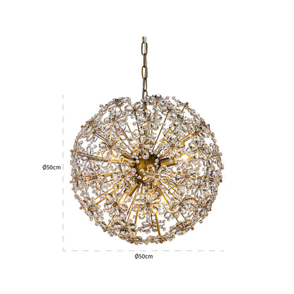 Richmond Interiors Pendelleuchte Cyntha bronze Pendelleuchte Richmond Interiors
