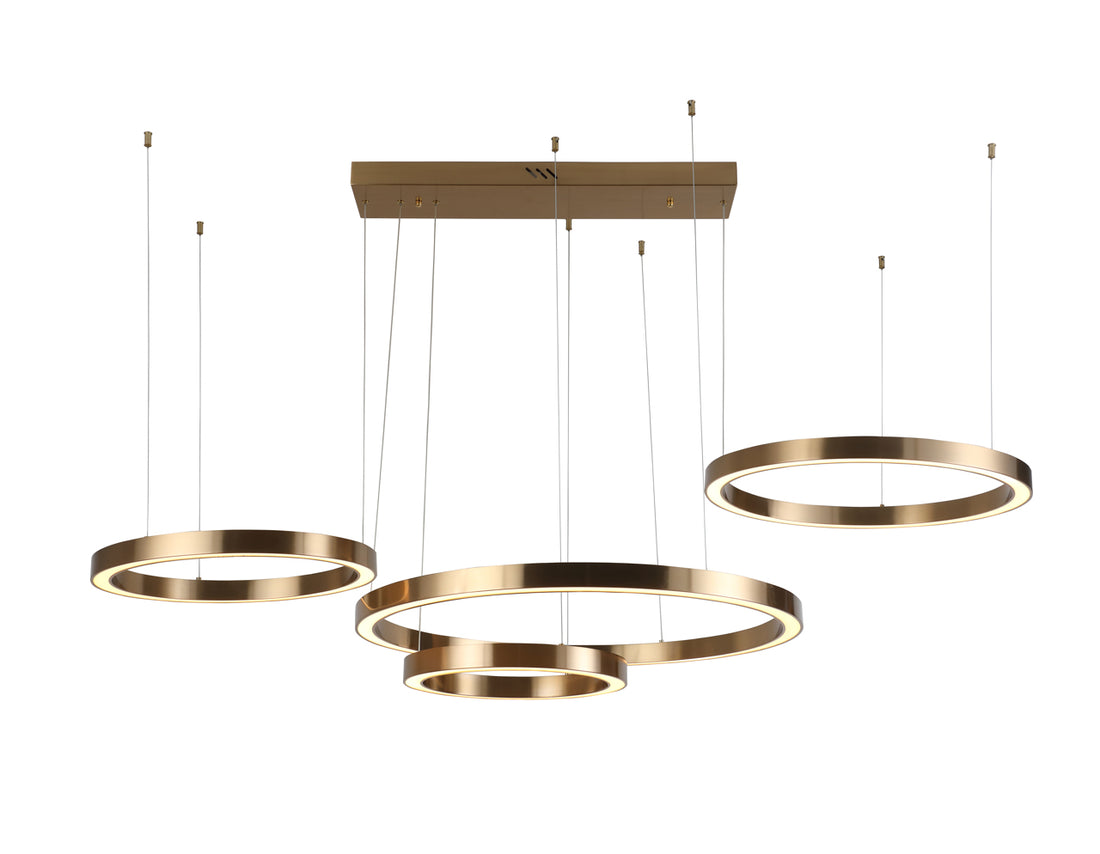 Richmond Interiors Pendelleuchte Lilou brushed gold Pendelleuchte Richmond Interiors