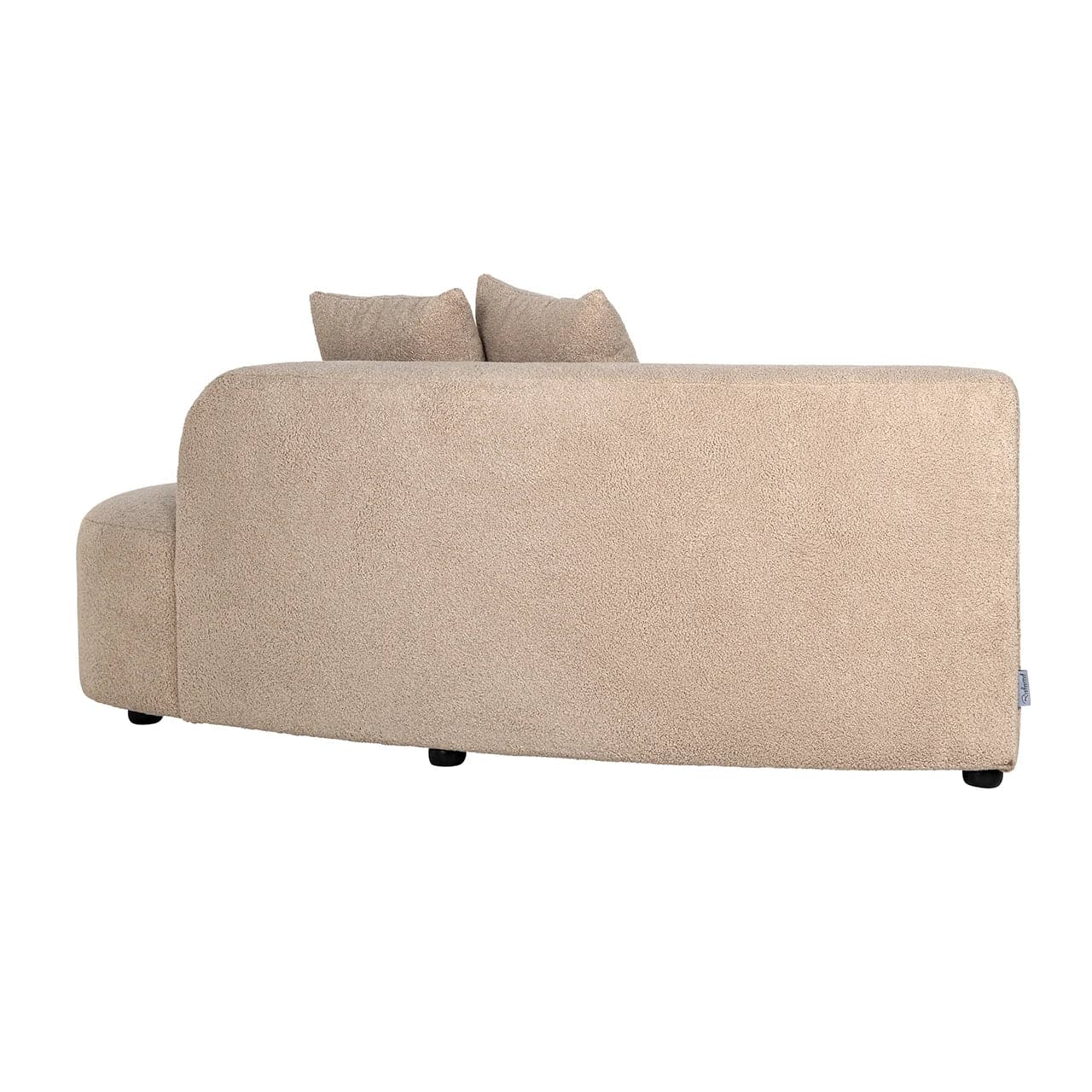 Richmond Interiors - Couch Grayson Ottomane rechtes Modul - sand furry 3-Sitzer Sofa HOMKA living