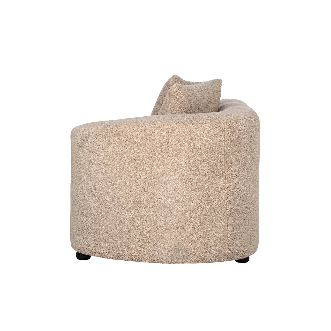 Richmond Interiors - Couch Grayson Armlehne rechtes Modul - sand furry 3-Sitzer Sofa Richmond Interiors