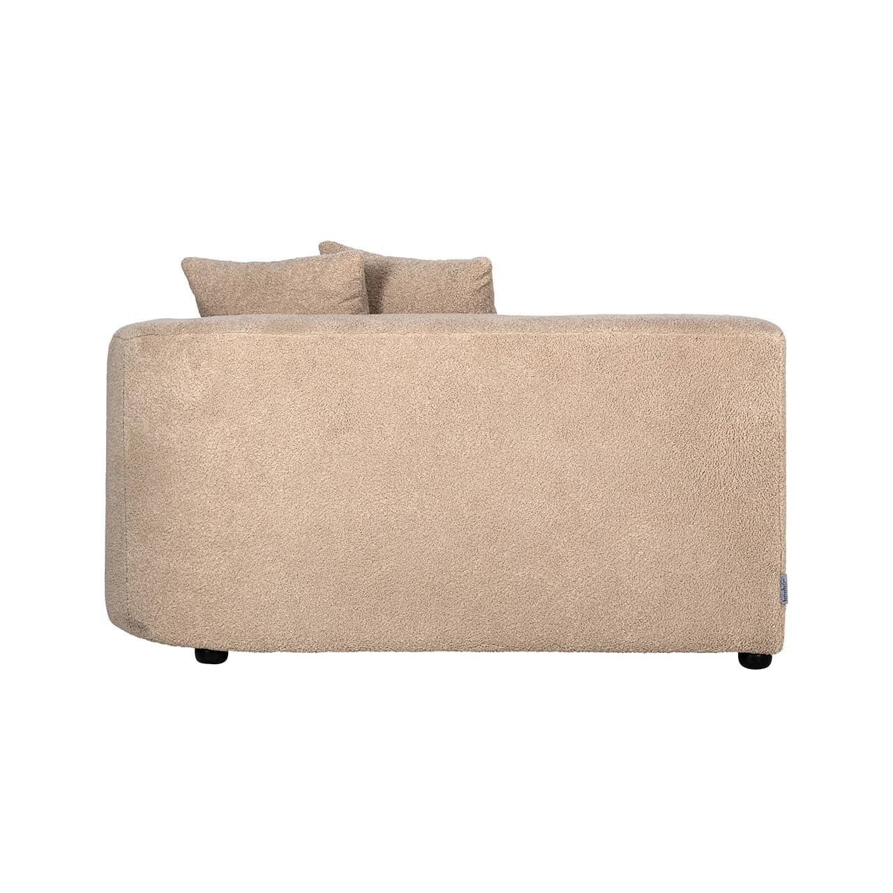 Richmond Interiors - Couch Grayson Armlehne rechtes Modul - sand furry 3-Sitzer Sofa Richmond Interiors