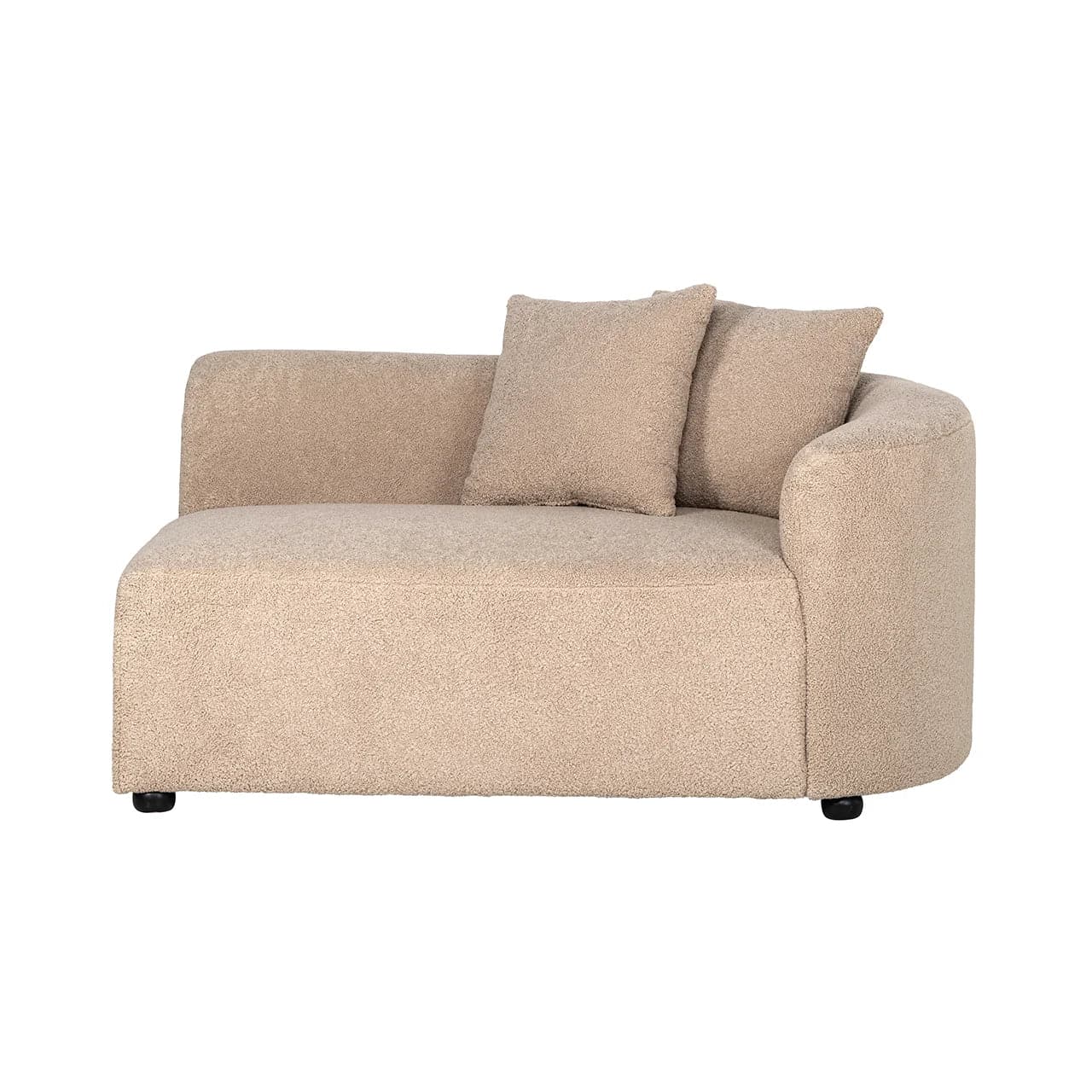 Richmond Interiors - Couch Grayson Armlehne rechtes Modul - sand furry 3-Sitzer Sofa Richmond Interiors