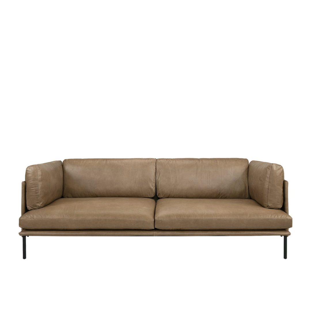 Artwood Ledersofa Brioche braun Ledersofa Artwood