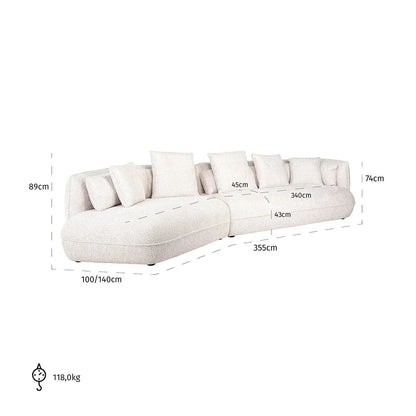 Richmond Interiors - Sofa Rodina lovely cream 4-Sitzer Sofa Richmond Interiors