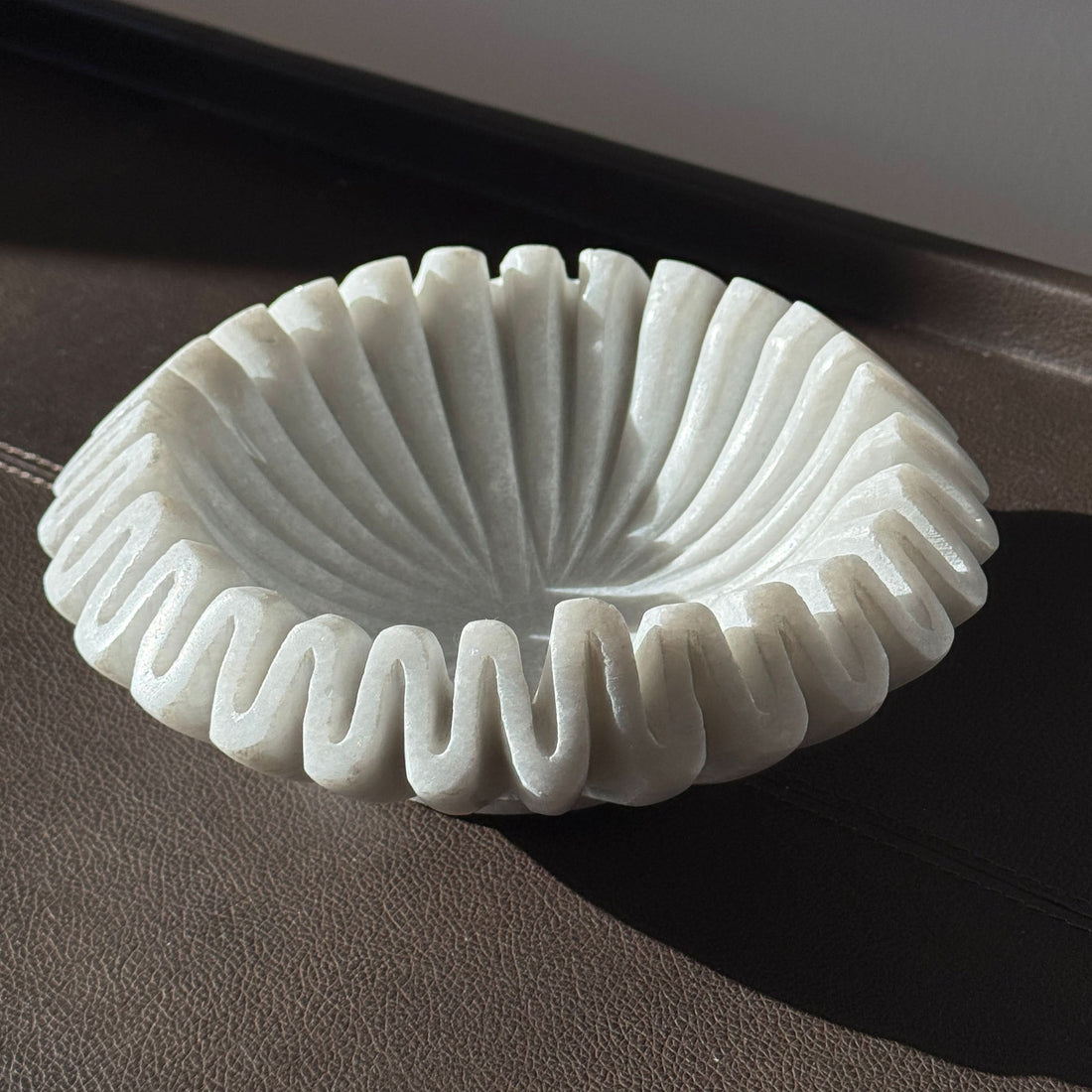 Harmonia Marmorschale weiß Deko-Objekt HOMKA living