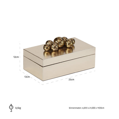 Richmond Interiors Aufbewahrungsbox Norah gold Aufbewahrungsbox Richmond Interiors