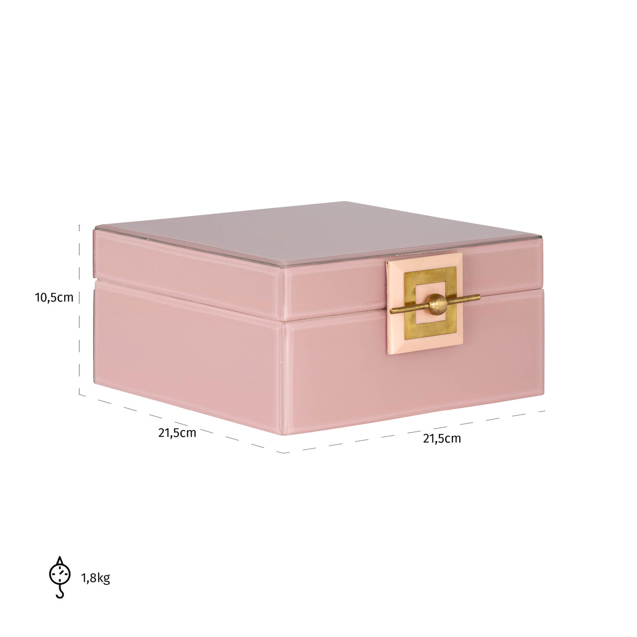 Richmond Interiors Aufbewahrungsbox Bodine pink large Aufbewahrungsbox Richmond Interiors