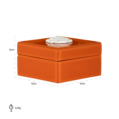 Richmond Interiors Aufbewahrungsbox Lunia orange Aufbewahrungsbox Richmond Interiors