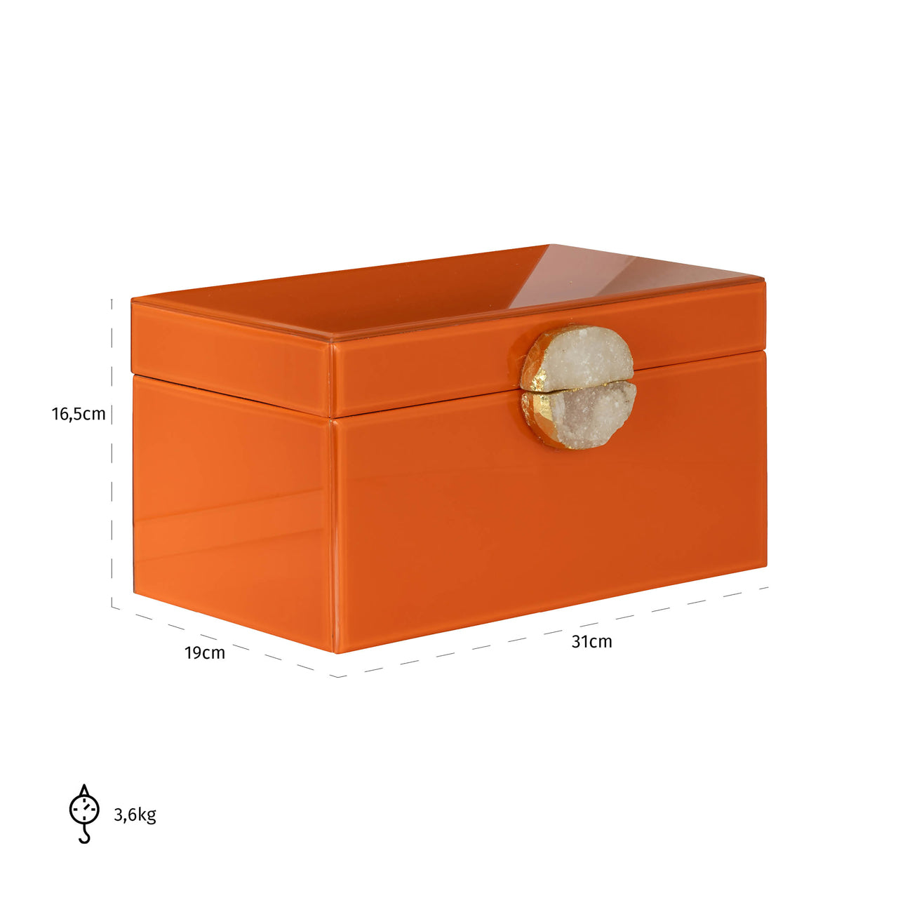 Richmond Interiors Aufbewahrungsbox Lia orange Aufbewahrungsbox Richmond Interiors