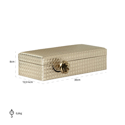 Richmond Interiors Aufbewahrungsbox Trace gold small Aufbewahrungsbox Richmond Interiors