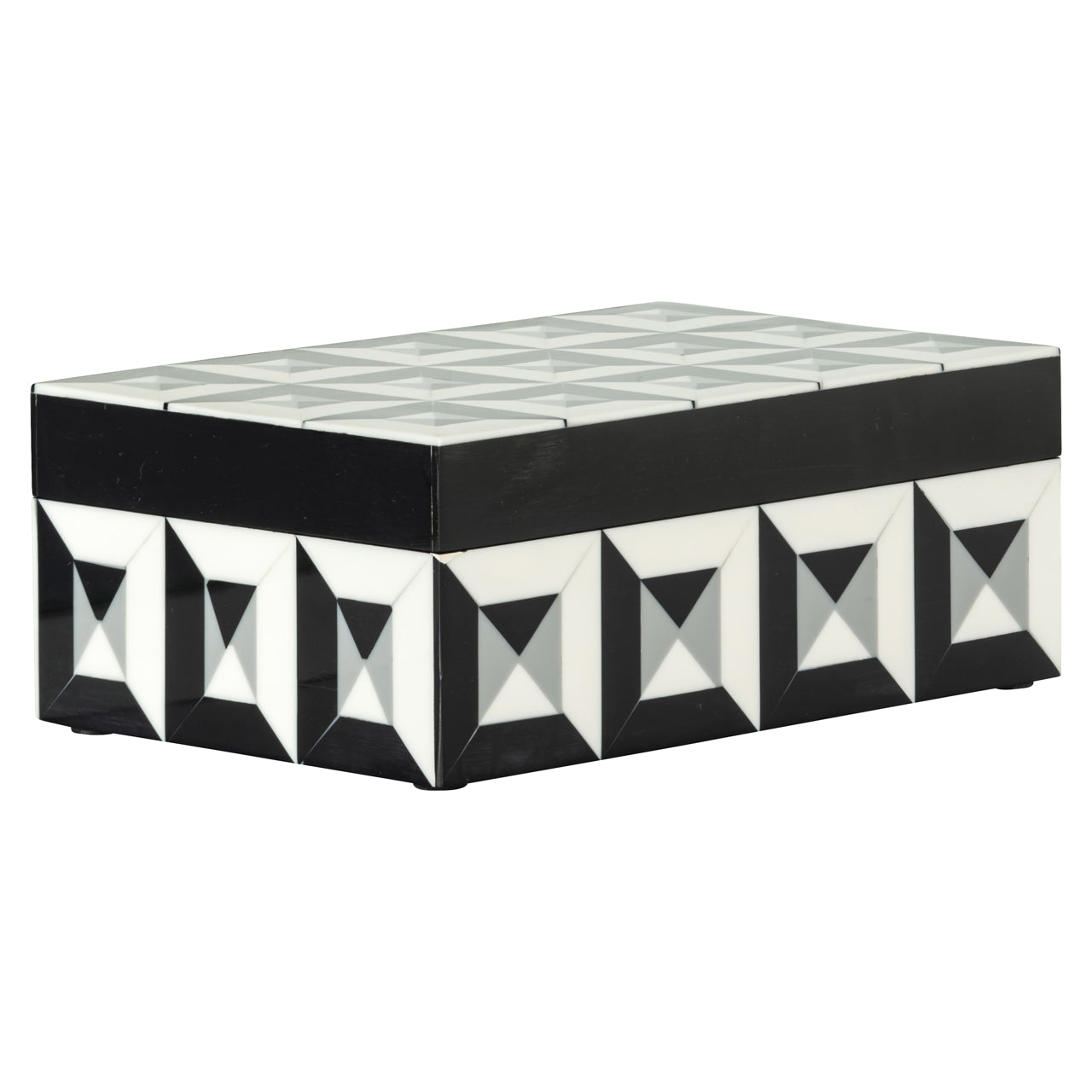 Richmond Interiors Aufbewahrungsbox Licia black/white Aufbewahrungsbox Richmond Interiors
