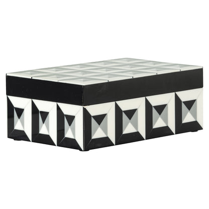 Richmond Interiors Aufbewahrungsbox Licia black/white Aufbewahrungsbox Richmond Interiors