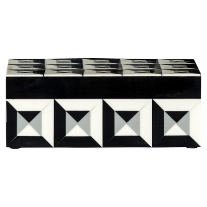 Richmond Interiors Aufbewahrungsbox Licia black/white Aufbewahrungsbox Richmond Interiors