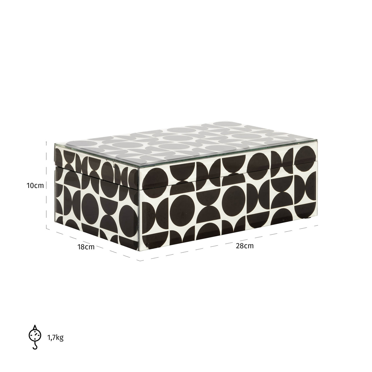 Richmond Interiors Aufbewahrungsbox Vivian black large Aufbewahrungsbox Richmond Interiors