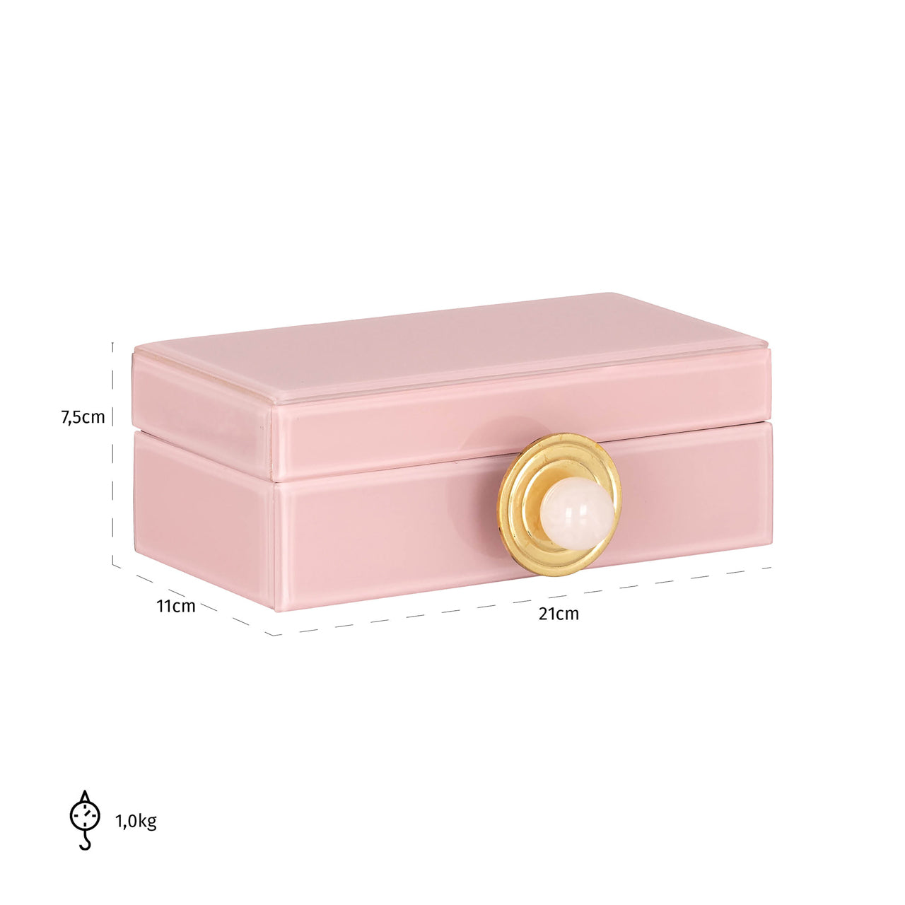Richmond Interiors Aufbewahrungsbox Jamila pink small Aufbewahrungsbox Richmond Interiors