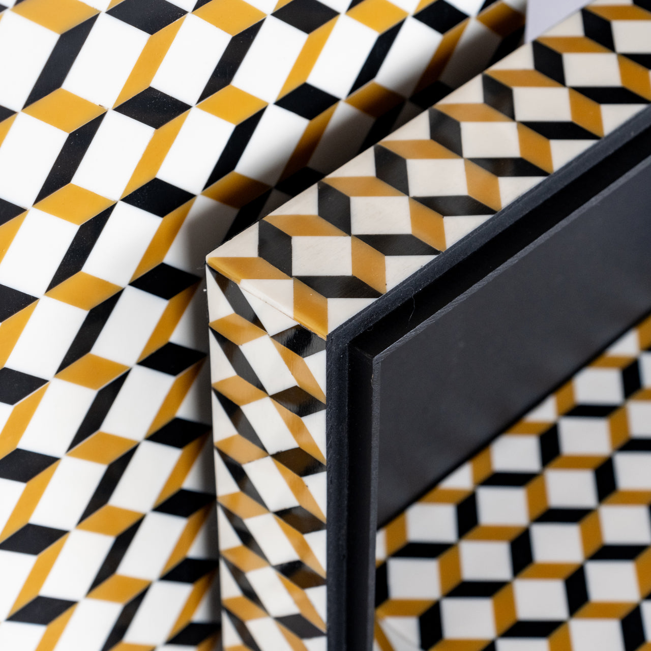 Richmond Interiors Aufbewahrungsbox Frences black/gold (Set of 2) Aufbewahrungsbox Richmond Interiors