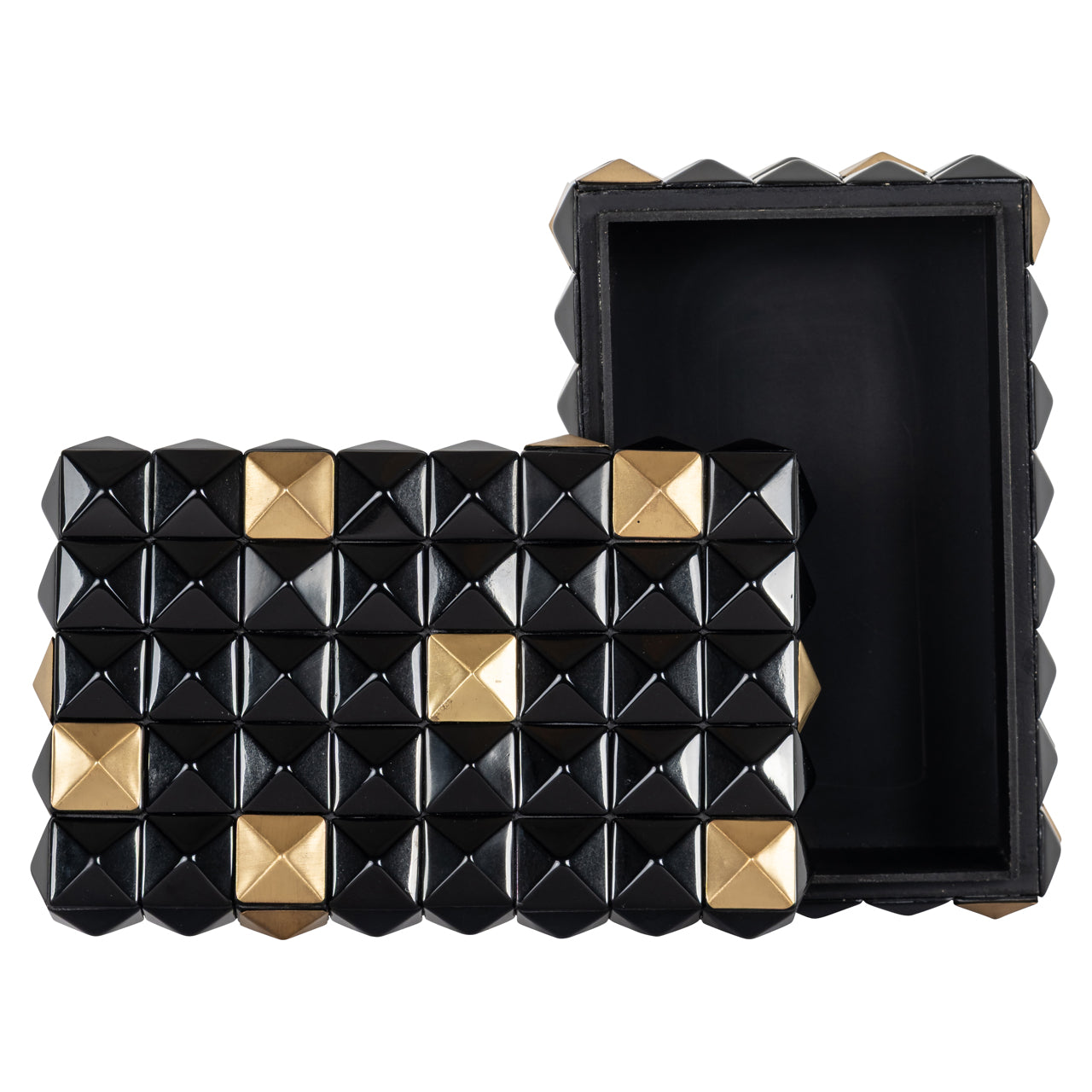 Richmond Interiors Aufbewahrungsbox Velicia black/gold Aufbewahrungsbox Richmond Interiors