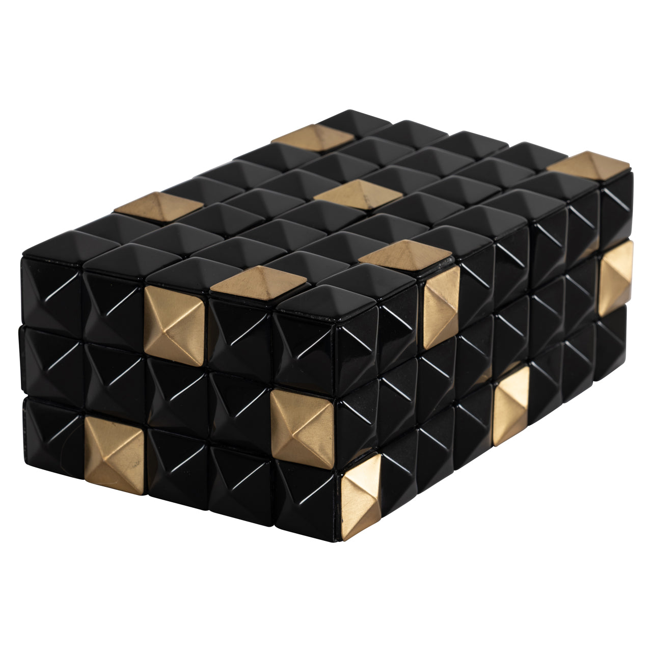 Richmond Interiors Aufbewahrungsbox Velicia black/gold Aufbewahrungsbox Richmond Interiors
