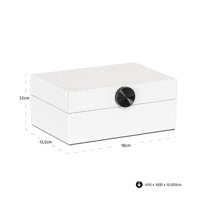 Richmond Interiors Aufbewahrungsbox Myrth white small Aufbewahrungsbox Richmond Interiors