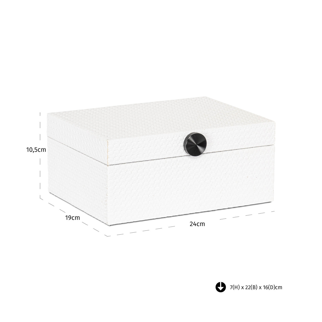Richmond Interiors Aufbewahrungsbox Myrth white large Aufbewahrungsbox Richmond Interiors
