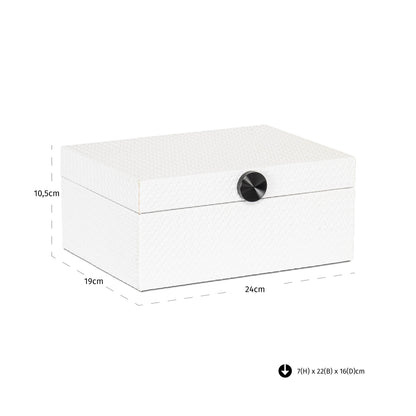 Richmond Interiors Aufbewahrungsbox Myrth white large Aufbewahrungsbox Richmond Interiors