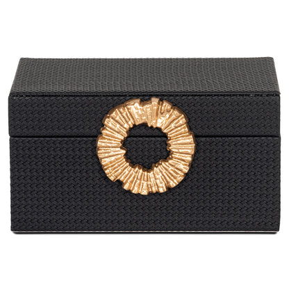 Richmond Interiors Aufbewahrungsbox Amal black/gold small Aufbewahrungsbox Richmond Interiors