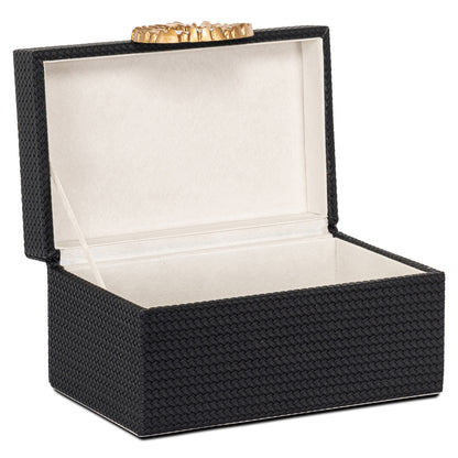 Richmond Interiors Aufbewahrungsbox Amal black/gold small Aufbewahrungsbox Richmond Interiors