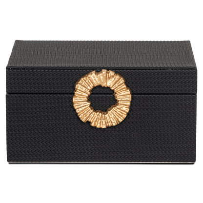 Richmond Interiors Aufbewahrungsbox Amal black/gold large Aufbewahrungsbox Richmond Interiors
