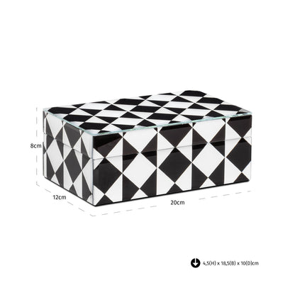Richmond Interiors Aufbewahrungsbox Silas black/white small Aufbewahrungsbox Richmond Interiors