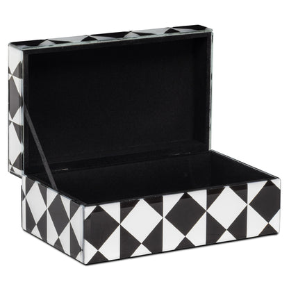 Richmond Interiors Aufbewahrungsbox Silas black/white small Aufbewahrungsbox Richmond Interiors
