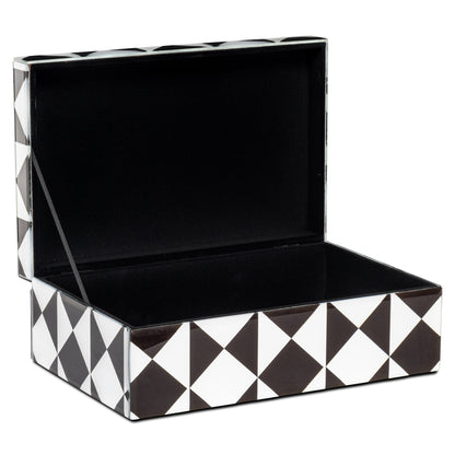 Richmond Interiors Aufbewahrungsbox Silas black/white large Aufbewahrungsbox Richmond Interiors