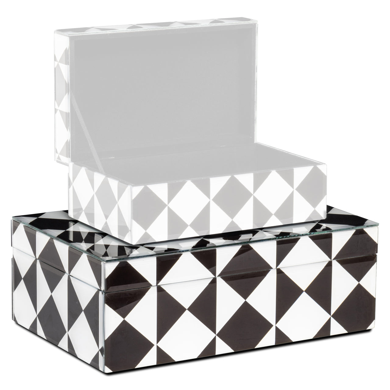 Richmond Interiors Aufbewahrungsbox Silas black/white large Aufbewahrungsbox Richmond Interiors