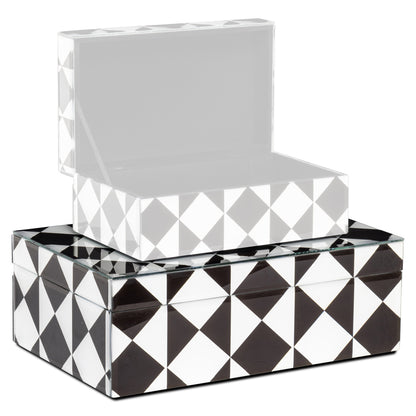 Richmond Interiors Aufbewahrungsbox Silas black/white large Aufbewahrungsbox Richmond Interiors