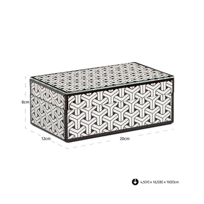 Richmond Interiors Aufbewahrungsbox Feliz black/white small Aufbewahrungsbox Richmond Interiors