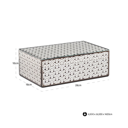 Richmond Interiors Aufbewahrungsbox Feliz black/white large Aufbewahrungsbox Richmond Interiors