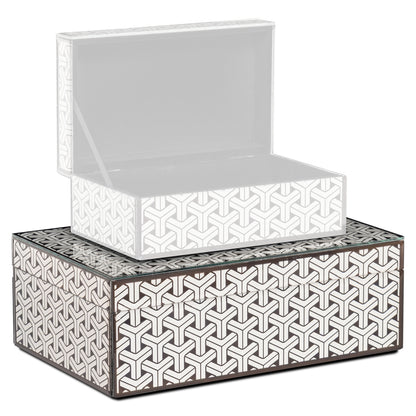Richmond Interiors Aufbewahrungsbox Feliz black/white large Aufbewahrungsbox Richmond Interiors